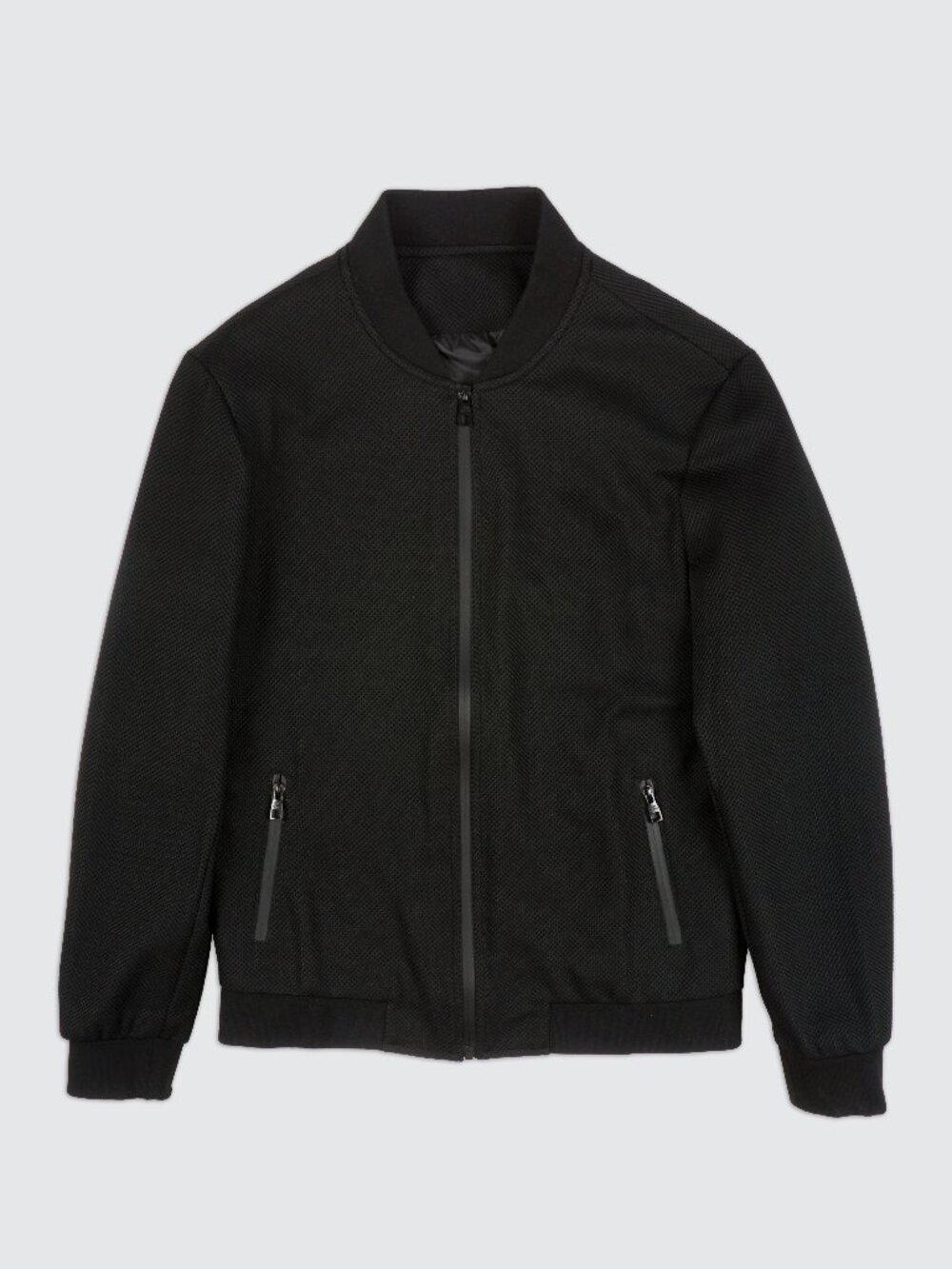 Louis Vuitton Black Textured Bomber Jacket/ Size 50/ Japanese Market Only Import